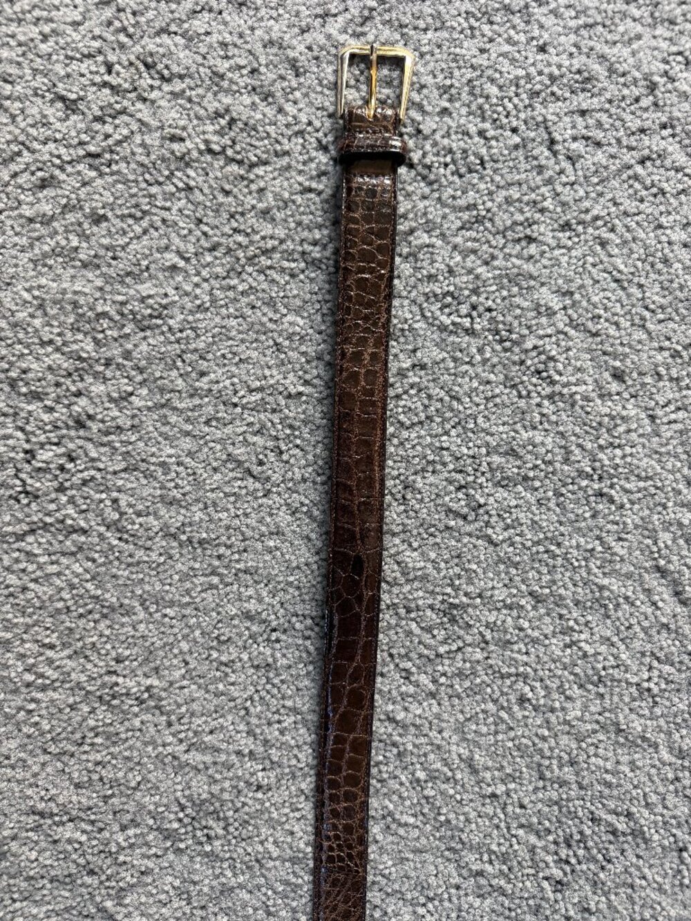 Paul Stuart Luxury Brown Genuine Alligator Leather Belt Sz 36 Made in USA